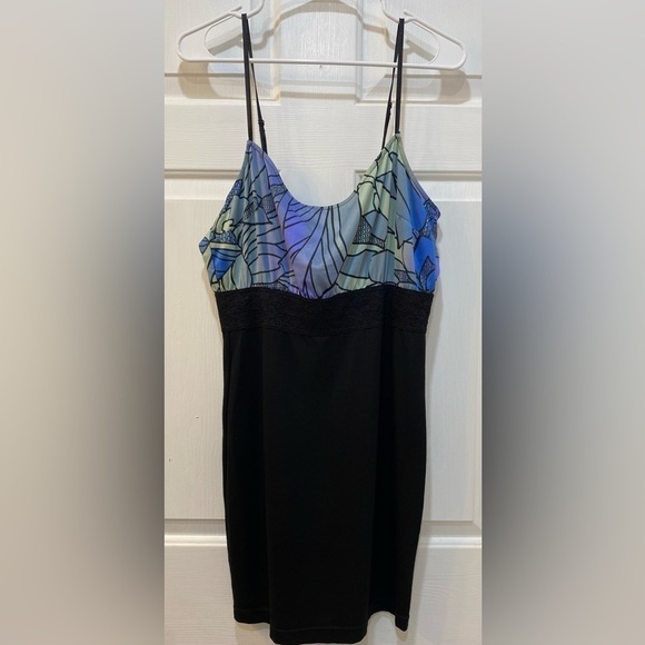 Free People Mini Dress Fitted Bodice Skirt Adjustable Straps Women's Size M - Picture 1 of 9